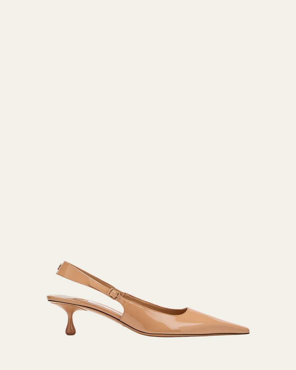 Amel Leather Slingback Pumps